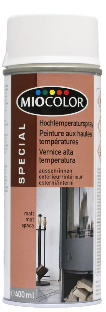 Vernice spray alta temperature Lacca speciale Miocolor 660844001003 Colore Bianco Contenuto 400.0 ml N. figura 1