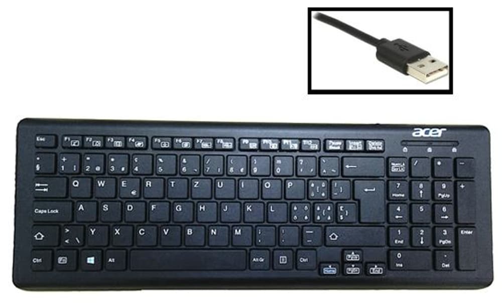Tastiera USB Acer Swiss 9000034227 No. figura 1