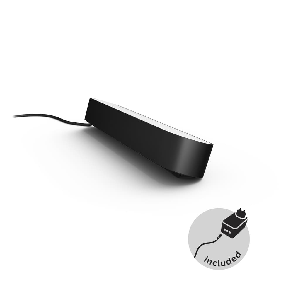 PLAY Tischleuchte Philips hue 421235800000 Grösse B: 25.3 cm x T: 3.6 cm x H: 4.4 cm Farbe Schwarz Bild Nr. 1