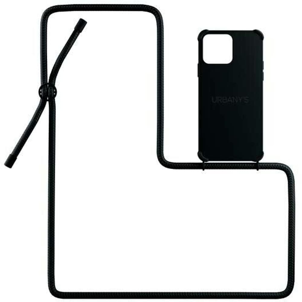 Necklace Case iPhone 14 Pro All Black Matt Cover smartphone Urbany's 785302402866 N. figura 1