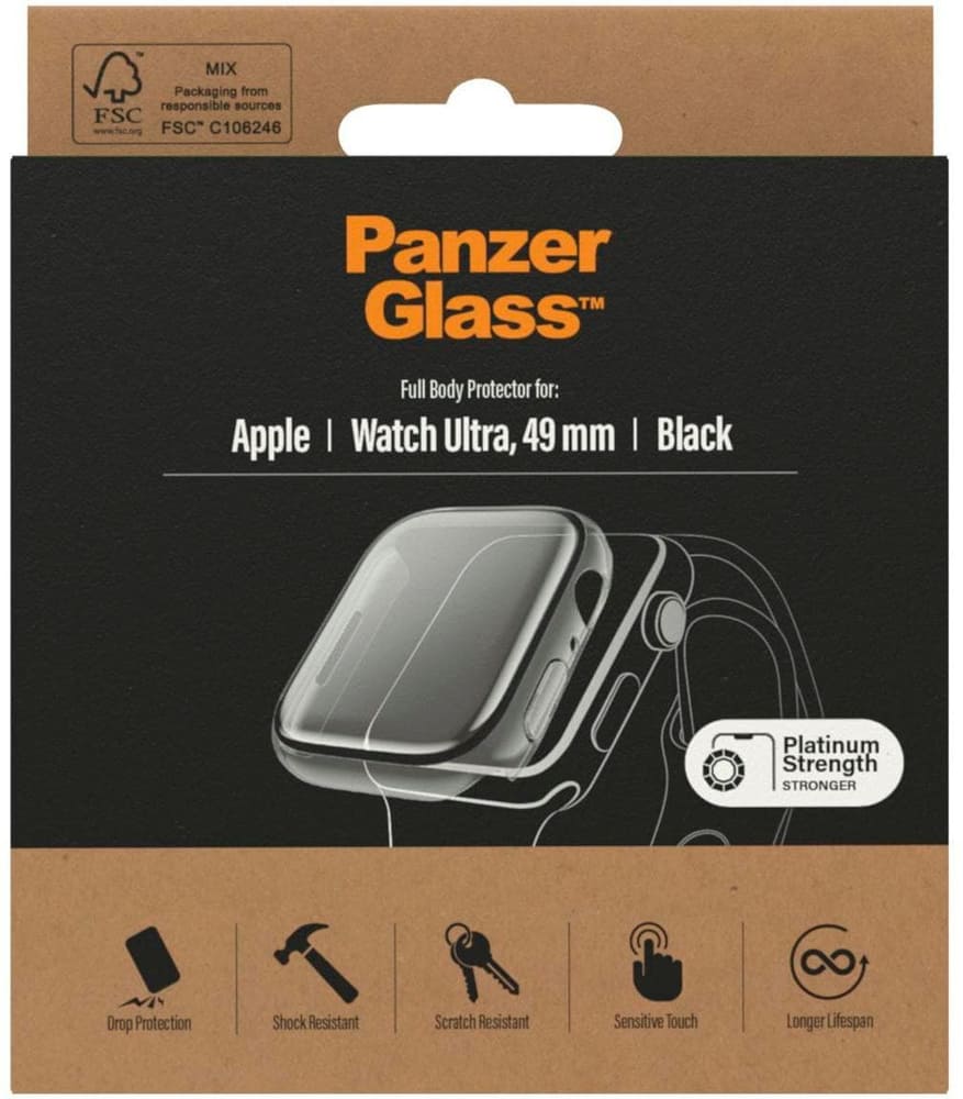 Full Body Apple Watch Ultra (49 mm) Protection d’écran pour montre connectée Panzerglass 785300196571 Photo no. 1