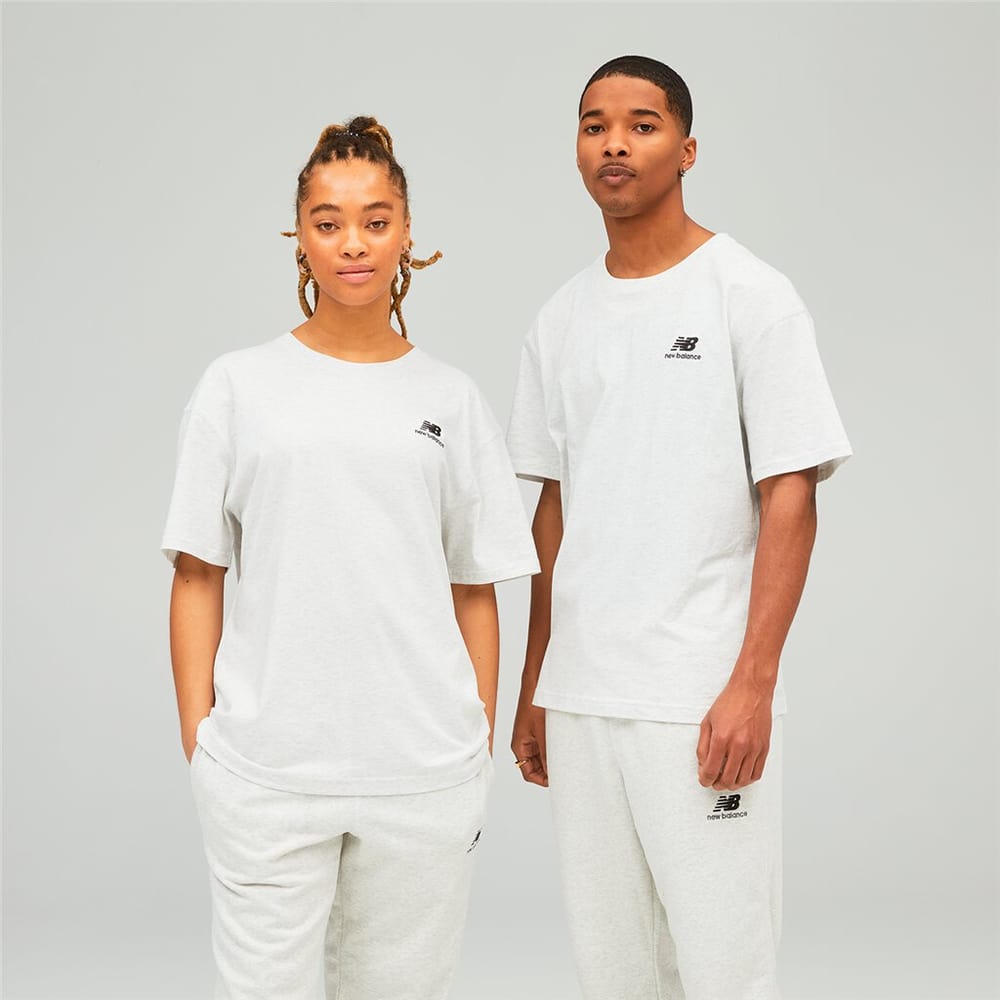 NB Essentials uni-ssentials Tee T-Shirt New Balance 469548801310 Taille S/M Couleur blanc Photo no. 1