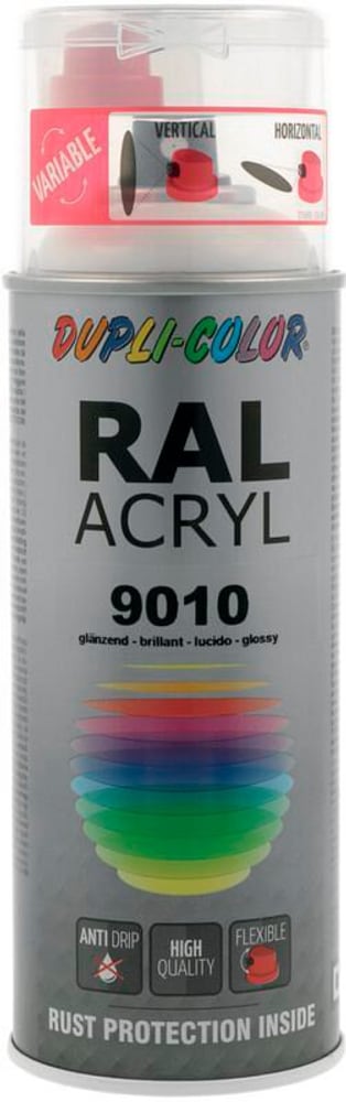 Peinture acrylique brillant RAL 9010 blanc pur Vernis Dupli-Color 669700124689 Photo no. 1