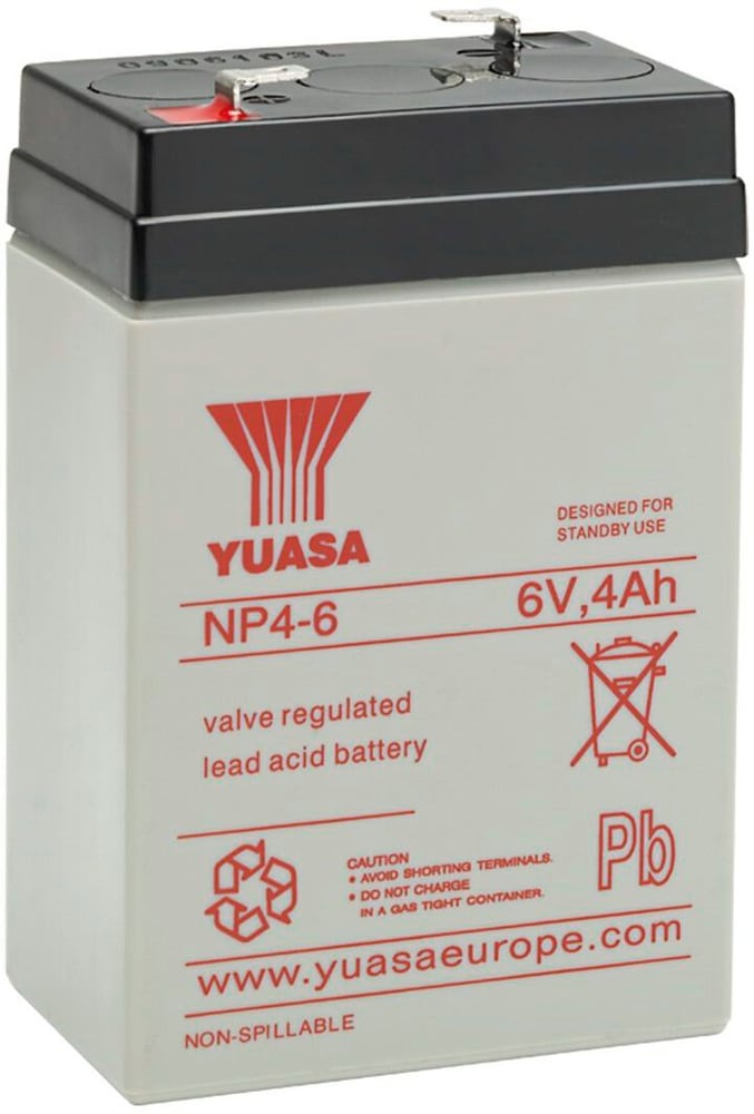 Batterie Auxilliary 6V/4Ah Batteria del motociclo YUASA 621216700000 N. figura 1
