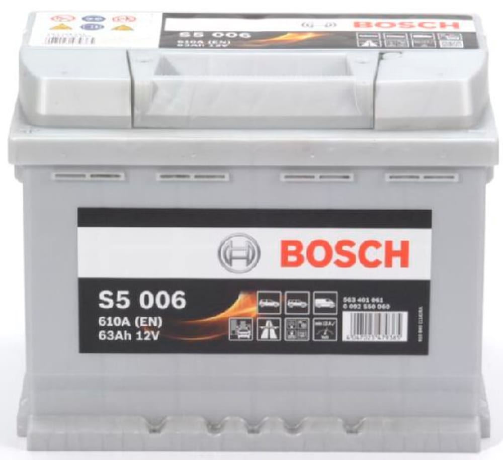 Batteria 12V/63Ah/610A Batteria per auto Bosch 621105300000 N. figura 1