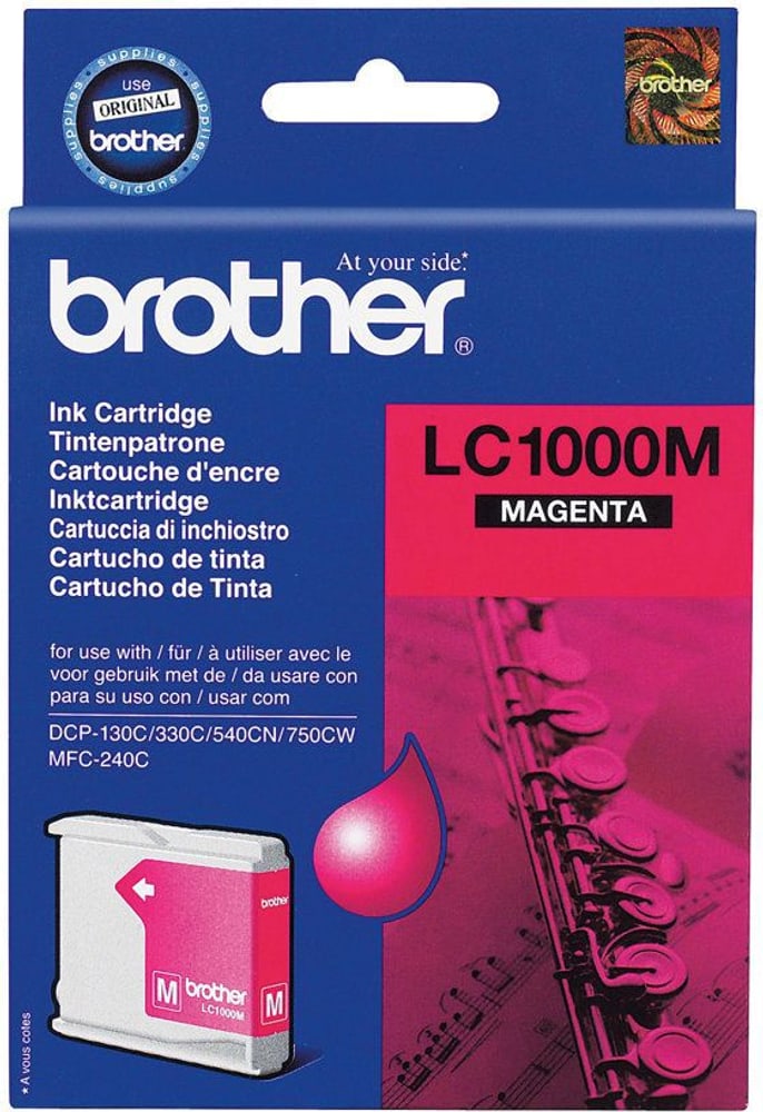 Magenta LC-1000M DCP-130C/MFC-240C 400 pagine Cartuccia d'inchiostro Brother 797484100000 N. figura 1