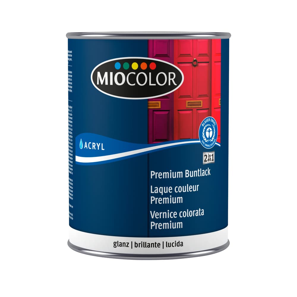 Laque premium brill gris clair 0,250 l Laque Premium Miocolor 661465700000 Colore Grigio chiaro Contenuto 250.0 ml N. figura 1