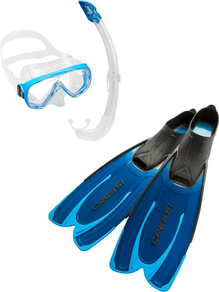 Set de plongée Set da snorkeling Cressi 491093104540 Taglie 45/46 Colore blu N. figura 1