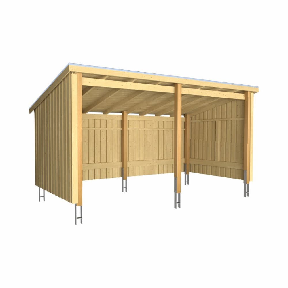 Nordic Multi Gartenhaus 2 Module 432x218x167/218 cm Set 2 unbehandelt Gartenhaus PLUS 669700109330 Bild Nr. 1