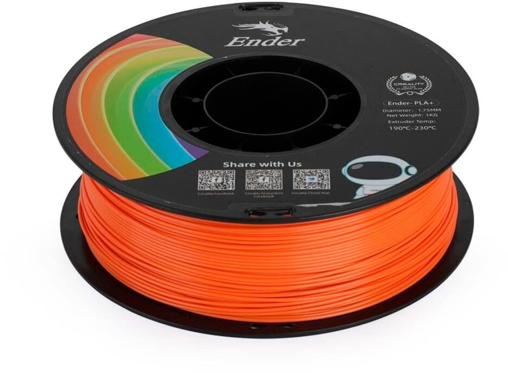 Filament PLA+ Orange, 1,75 mm, 1 kg Filament pour imprimante 3D Creality 785302414940 Photo no. 1