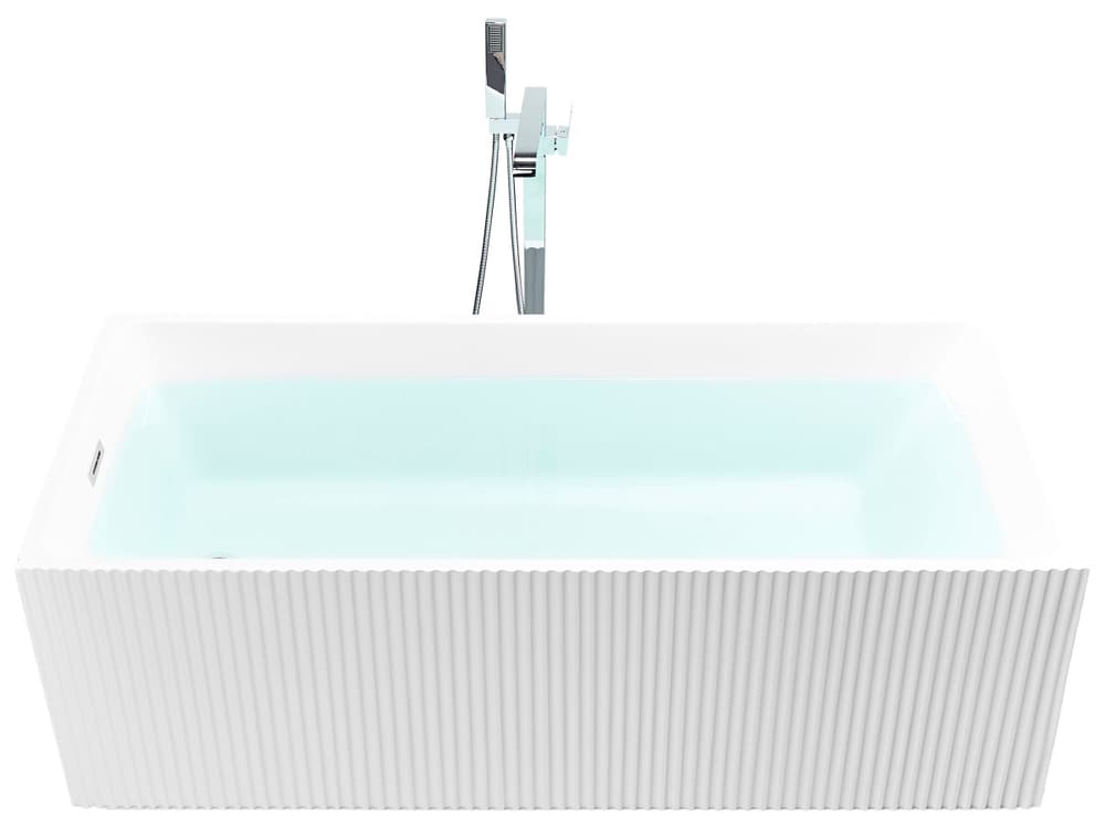 Vasca da bagno freestanding rettangolare bianca 170 x 80 cm GOCTA Vasca da bagno Beliani 669700118879 N. figura 1