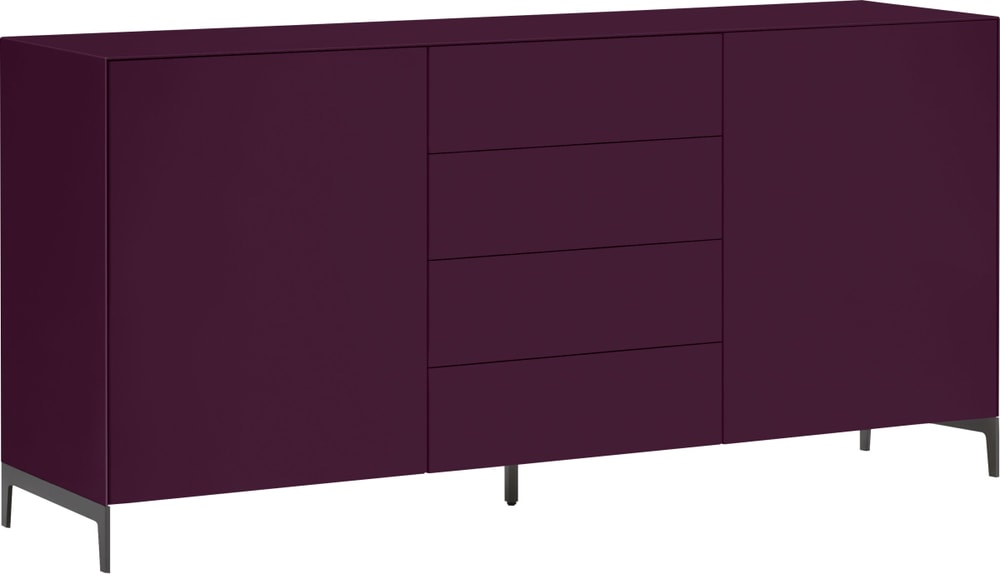 LUX Sideboard 400848800000 Dimensioni L: 180.0 cm x P: 46.0 cm x A: 86.5 cm Colore Melanzana N. figura 1