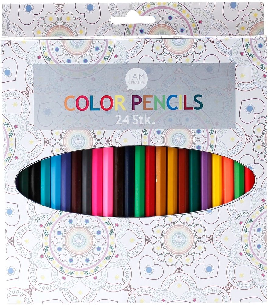 Crayons de Couleur 24 pcs. Matite colorate I AM CREATIVE 666020700000 N. figura 1