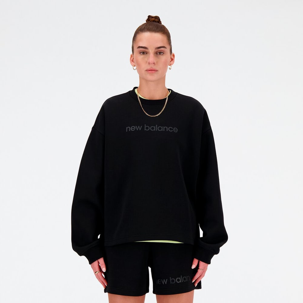 W Hyper Density Triple Knit Crew Pull-over New Balance 474139000620 Taille XL Couleur noir Photo no. 1