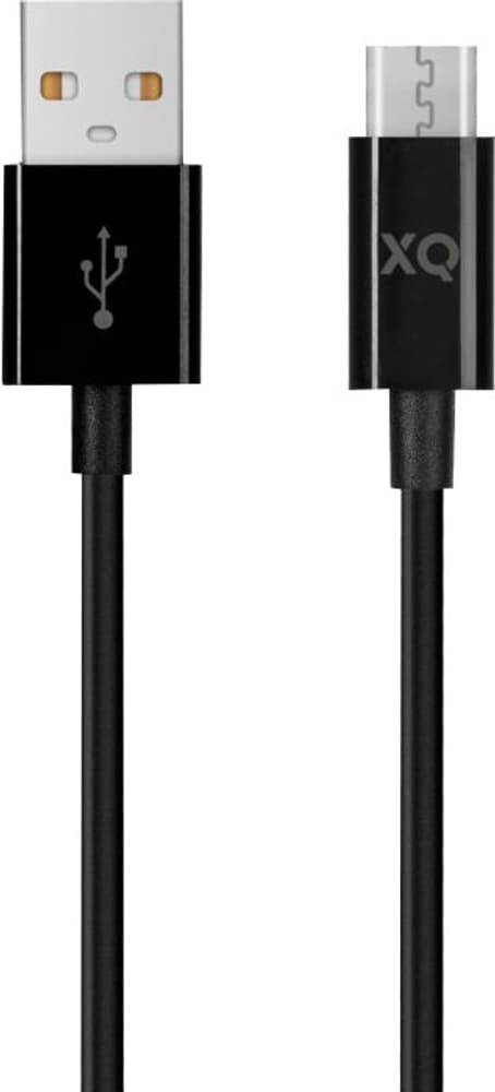 Charge & Sync mUSB to USB A 150cm black Câble de recharge XQISIT 798646800000 Photo no. 1
