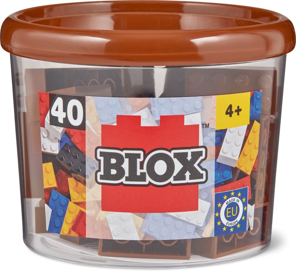 BLOX BOX 40 BROWN 8PIN BRICKS Set di giocattoli Blox 743423200000 N. figura 1