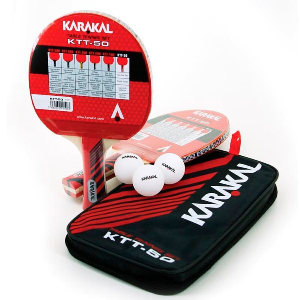 KARAKAL Ping Pong Set con 3 palle Attrezzatura sportiva KARAKAL 748915400000 N. figura 1