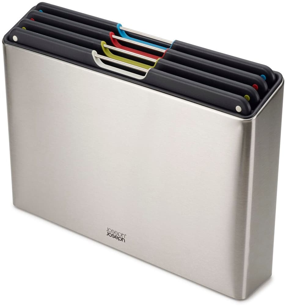 Joseph Joseph FOLIO STEEL Schneidebrett-Set FOLIO STEEL Schneidebrett-Set Joseph Joseph 674530600000 Farbe Silber Grösse B: 35.5 cm x T: 7.4 cm x H: 26.5 cm Bild Nr. 1