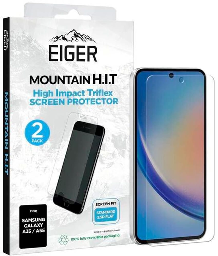 High Impact Triflex clear Protection d’écran pour smartphone Eiger 785302427627 Photo no. 1