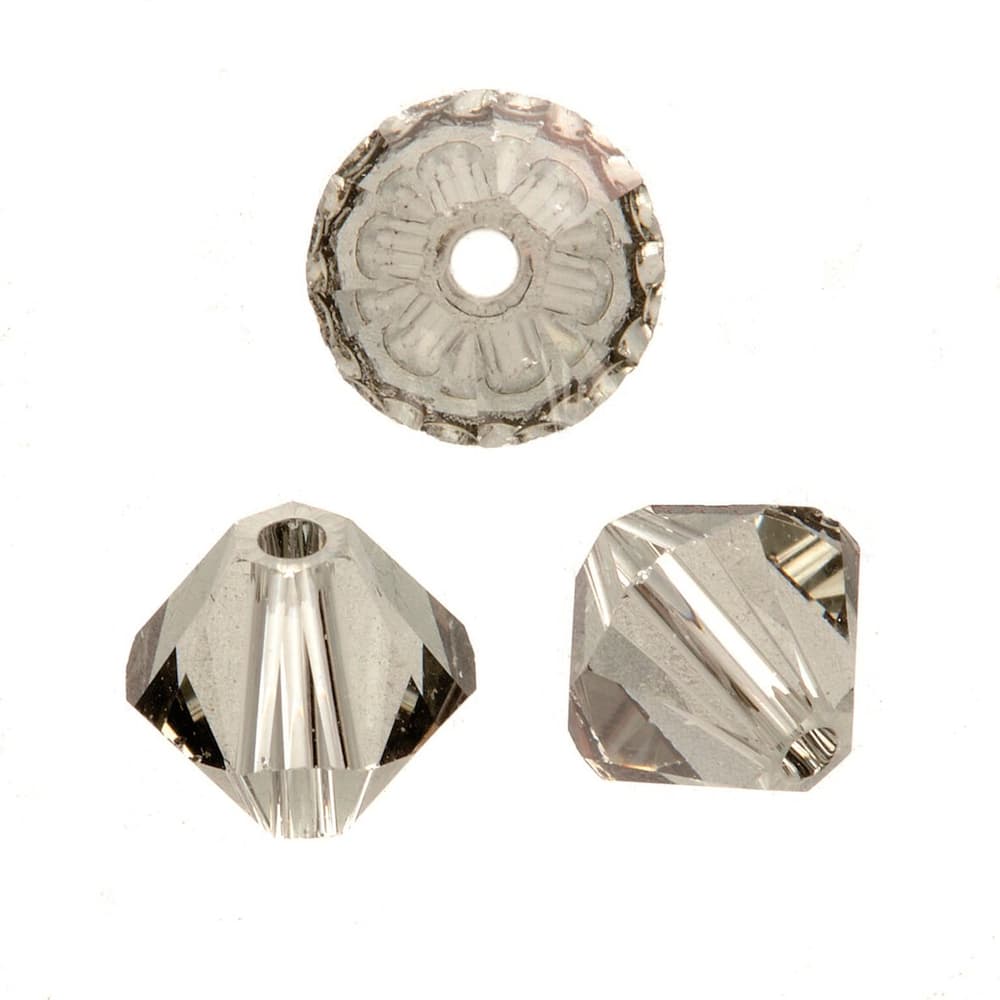 Perline di vetro af. Swarovski 4mm 25pz black diamond Perline artigianali 608139500000 N. figura 1