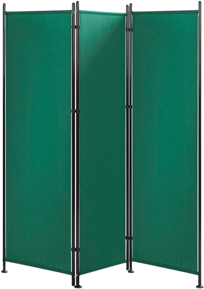 Paravento 3 pannelli tessuto verde 160 x 170 cm NARNI Paravento Beliani 759242700000 N. figura 1