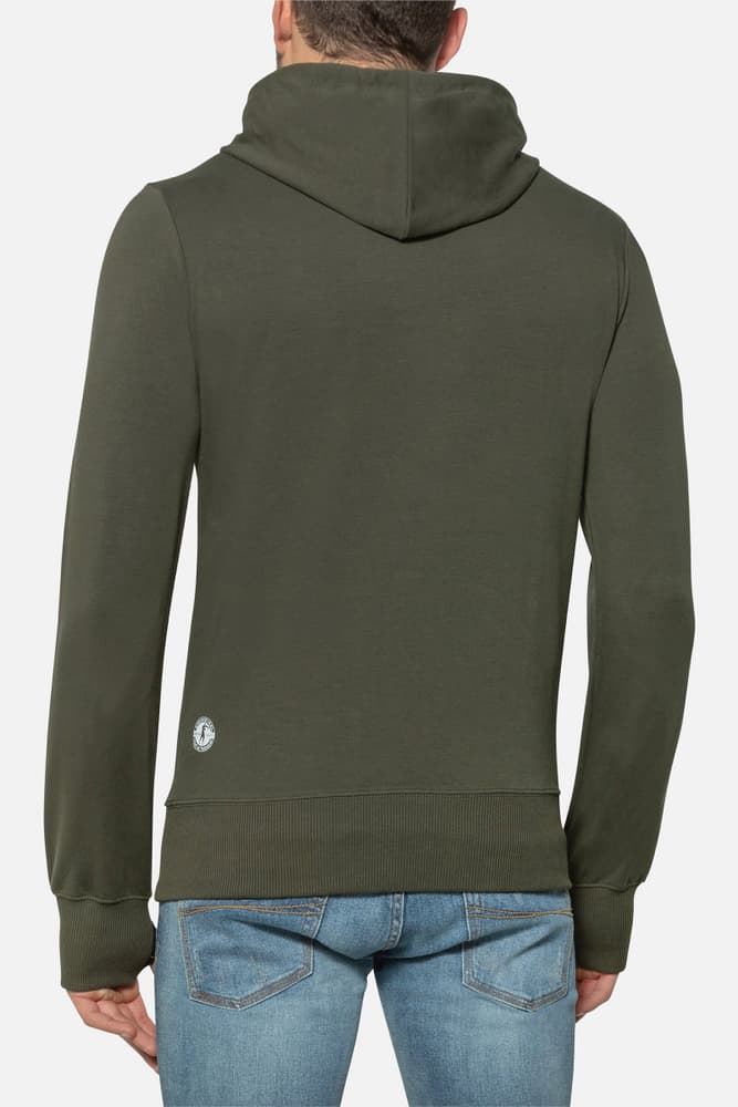 Hooded Sweatshirt with Thumb Openings Veste sweat Boxeur des Rues 472698100663 Taille XL Couleur vert foncé Photo no. 1