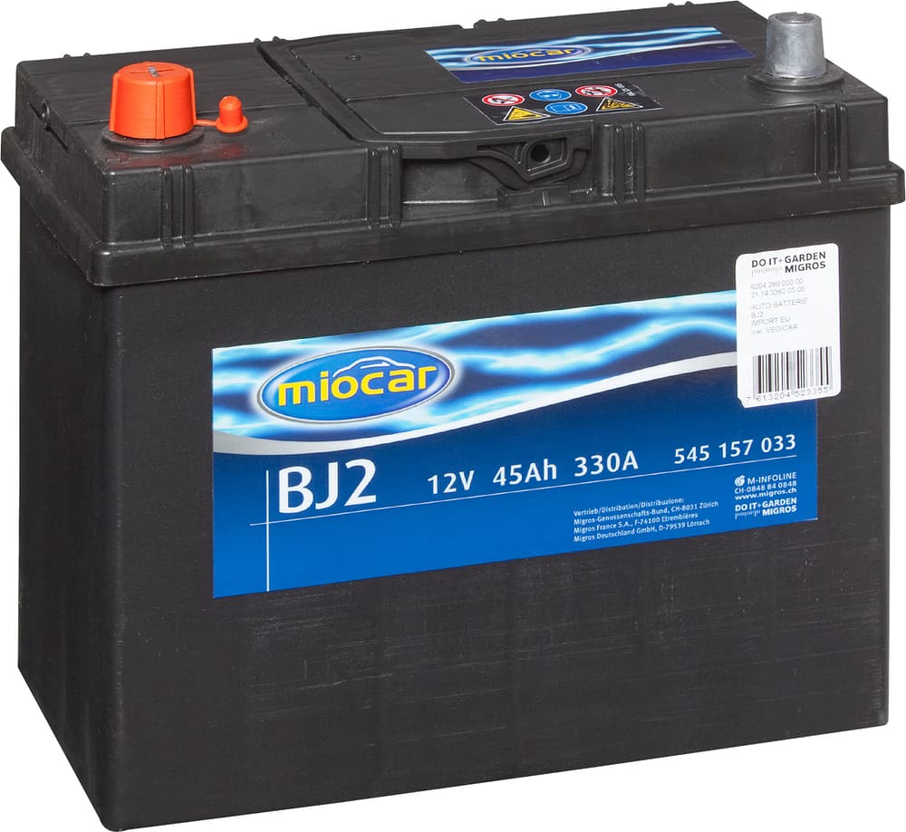 BJ2 45Ah Batterie de voiture Miocar 620428900000 Photo no. 1