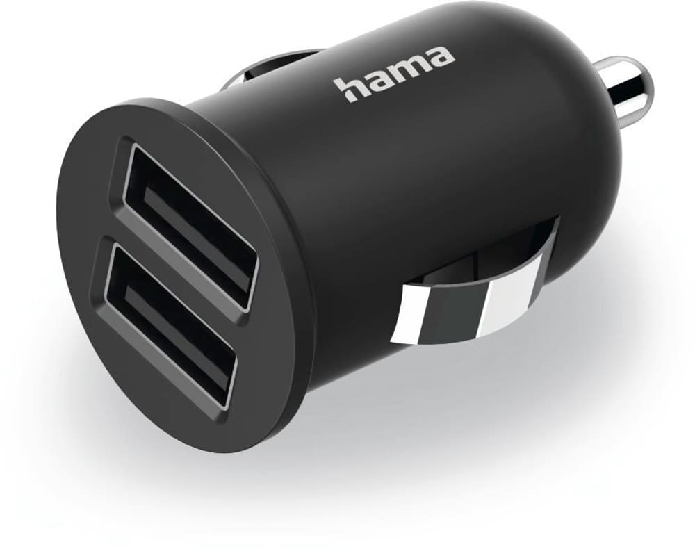 Chargeur USB double pour allume-cigares, adapt. charge pour voit., 2,4A/12W Adaptateur de voiture Hama 785300181284 Photo no. 1