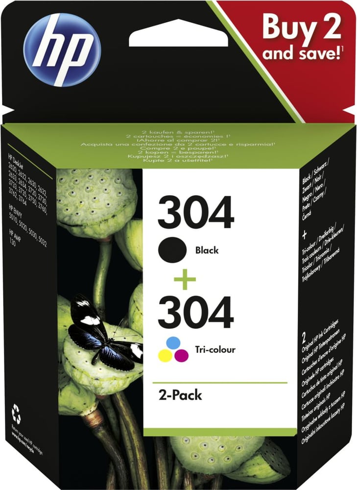 Combopack 304 Black und Tri-colour Tintenpatrone HP 798555700000 Bild Nr. 1