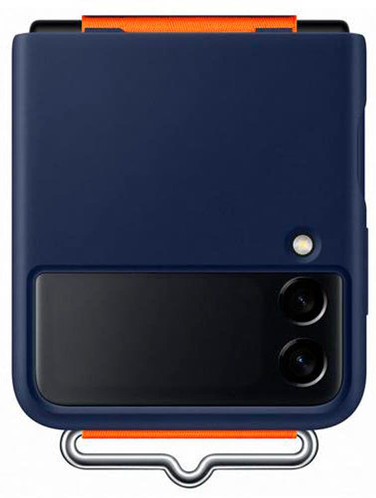 Galaxy Z Flip3 Silicone Strap Navy Smartphone Hülle Samsung 785300161675 Bild Nr. 1