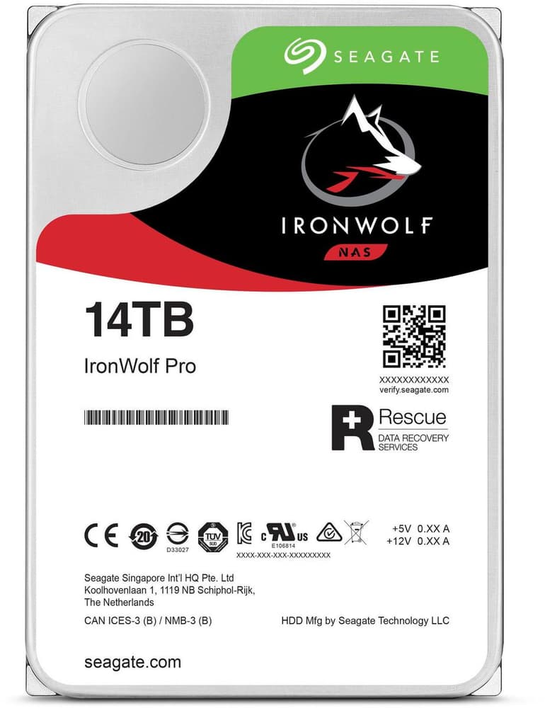 IronWolf Pro SATA 3.5" 14 TB Disco rigido interno Seagate 785300145842 N. figura 1