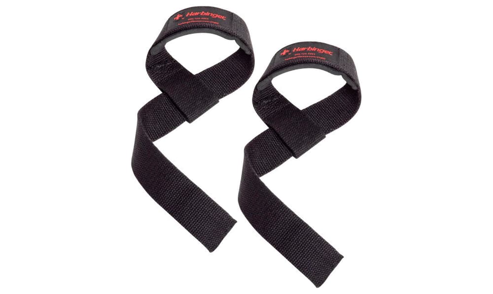 Padded Cotton Lifting Straps Cintura per sollevamento pesi Harbinger 470517300020 Taglie Misura unitaria Colore nero N. figura 1