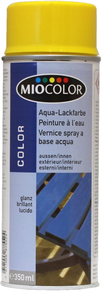 Vernice spray acrilica a base acqua Lacca colorata Miocolor 660830012003 Colore Giallo-verde Contenuto 350.0 ml N. figura 1