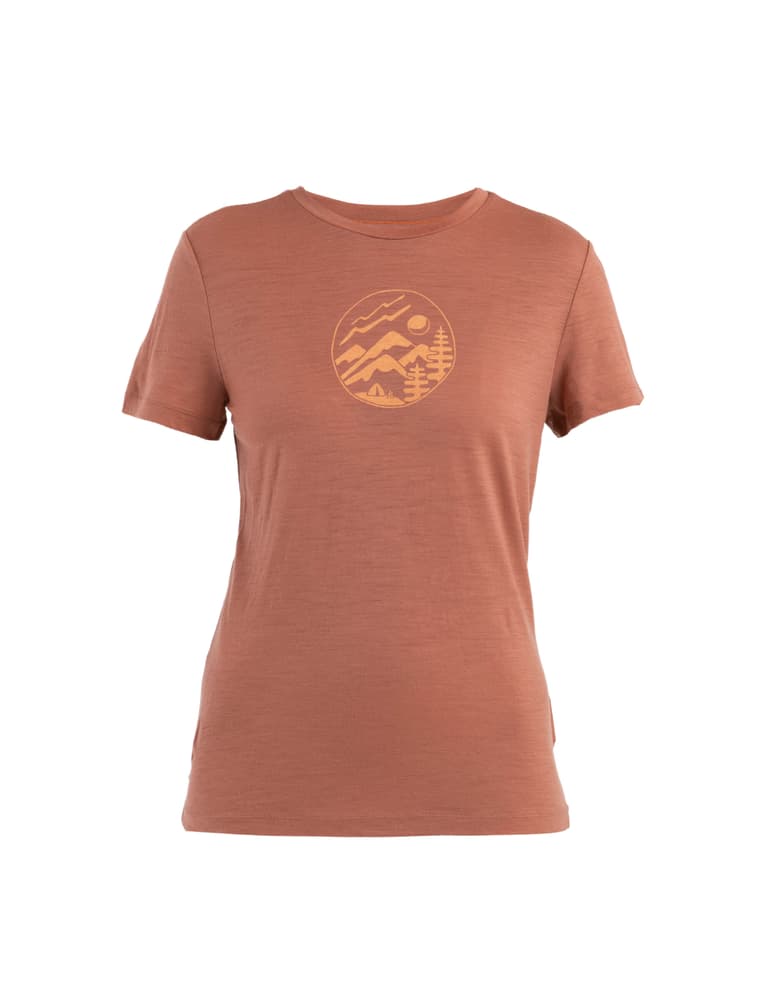 Merino 150 Tech Lite Camping Circle Maglia da trekking Icebreaker 468446000524 Taglie L Colore terracotta N. figura 1