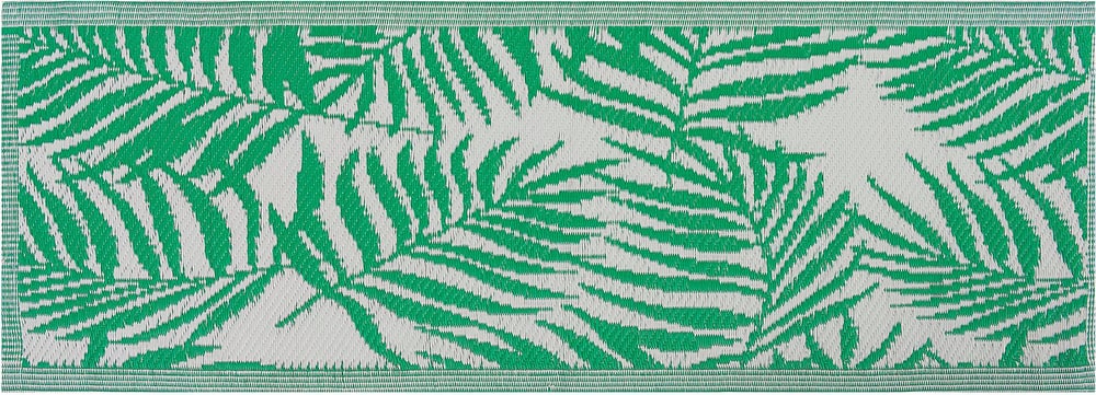 Outdoor Teppich grün 60 x 105 cm Palmenmuster KOTA Outdoorteppich Beliani 759191100000 Bild Nr. 1