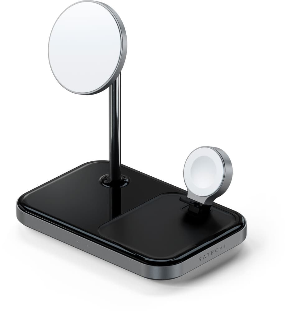 3-in-1 Magnetic Wireless Charging Stand - Space Gray Ladegerät Satechi 785300166845 Bild Nr. 1