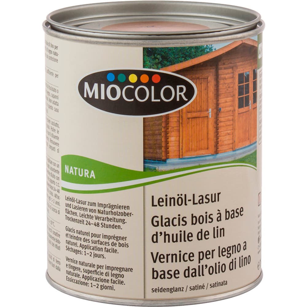 VERNICE P.LEGNO A BA TEAK Quercia 750 ml Oli + cere per legno Miocolor 661290100000 N. figura 1