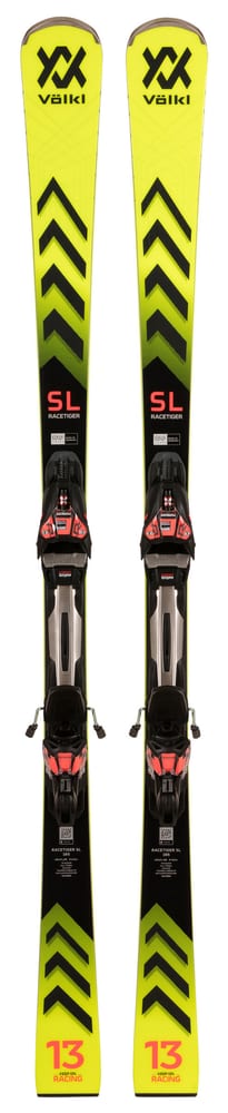 Racetiger SL inkl. RMotion3 12 GW Skis Race avec fixations Völkl 464324917050 Couleur jaune Longueur 170 Photo no. 1