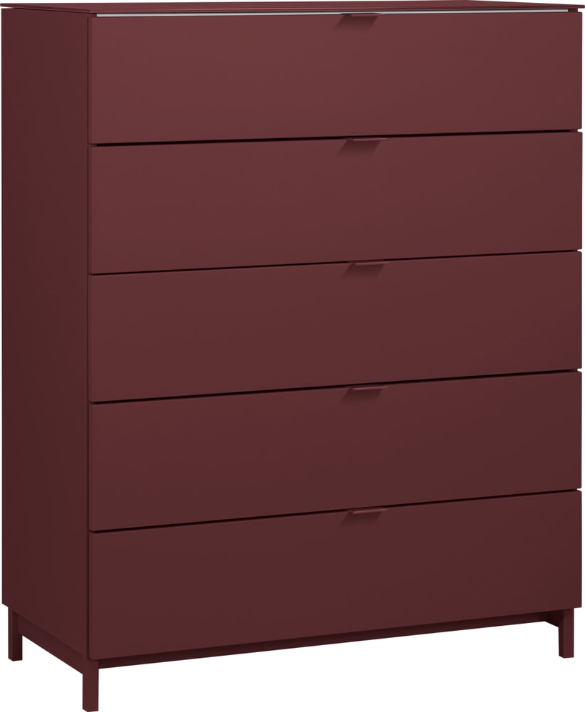 TILL Kommode 400857100000 Grösse B: 84.0 cm x T: 41.0 cm x H: 106.0 cm Farbe Dunkelrot Bild Nr. 1