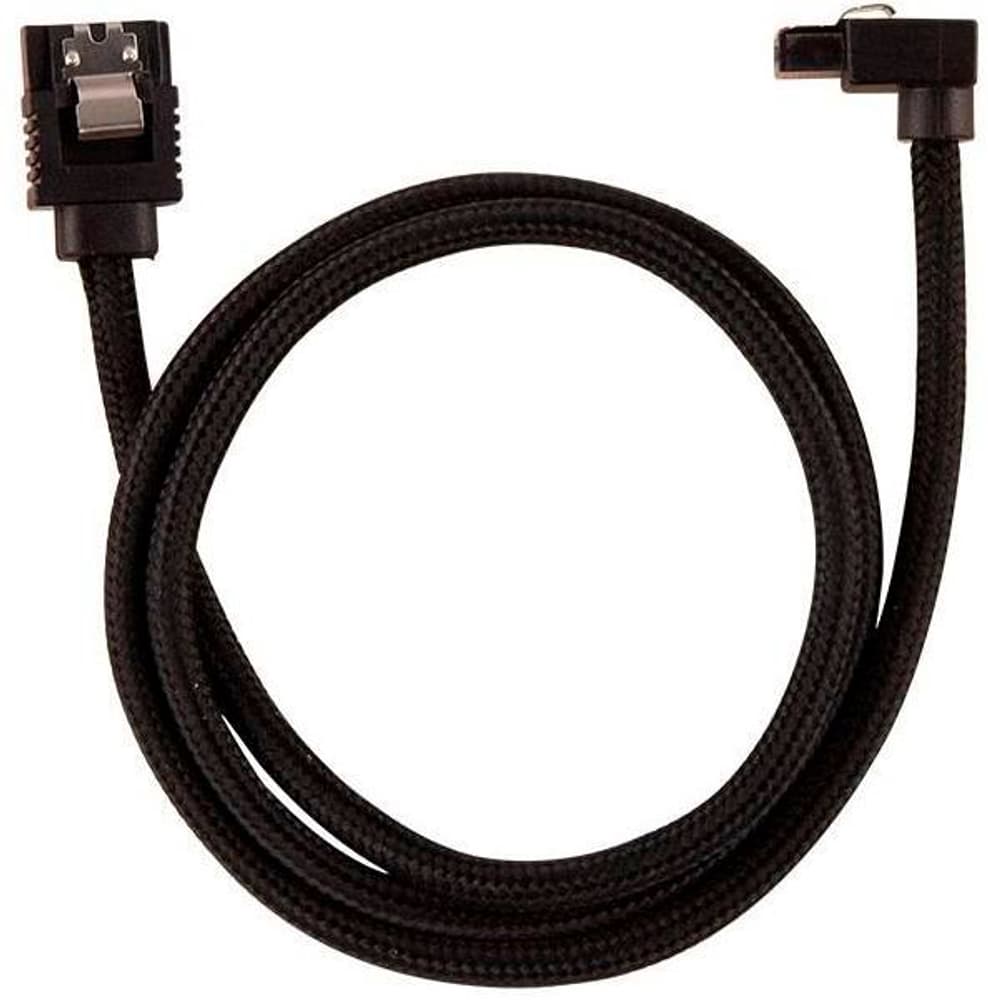 SATA3-Kabel Premium Set Schwarz 60 cm gewinkelt Datenkabel intern Corsair 785300192013 Bild Nr. 1