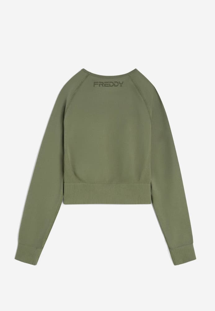 Seamless Long Sleeve T Langarmshirt Freddy 472690801467 Grösse M/L Farbe olive Bild-Nr. 1