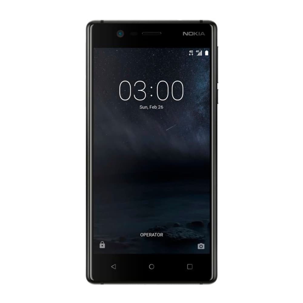 3 16GB schwarz Smartphone Nokia 79461960000017 Bild Nr. 1