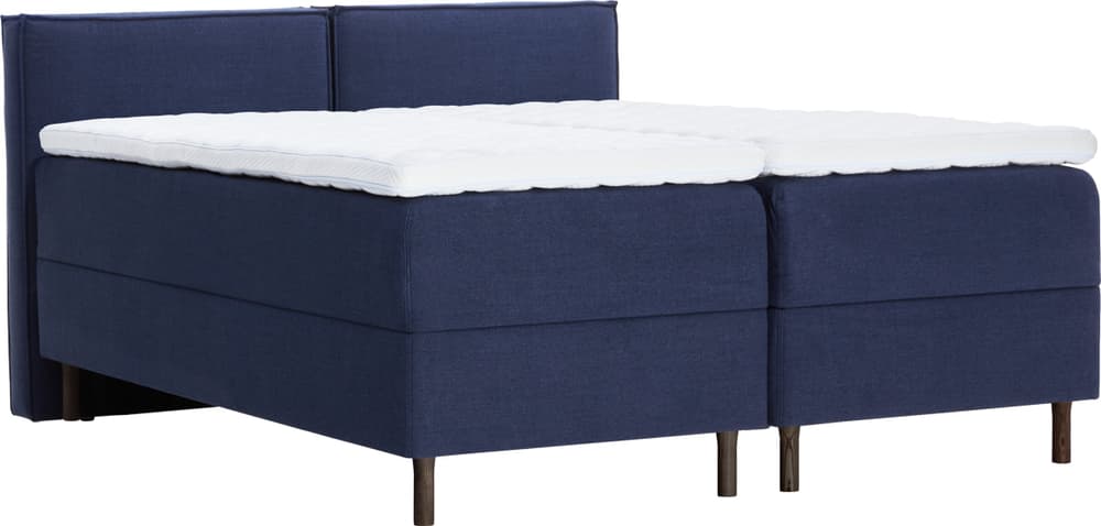 LUNE Lit Boxspring 407927700000 Dimensions L: 160.0 cm x P: 200.0 cm Couleur Bleu foncé Photo no. 1