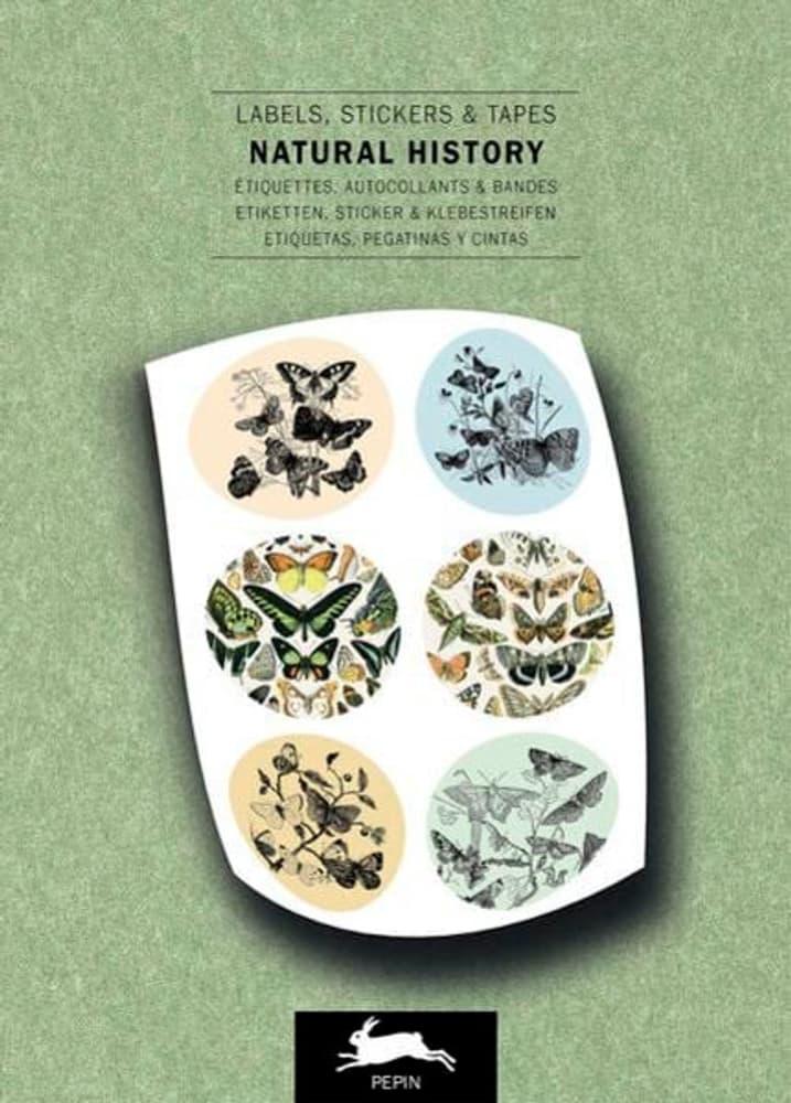 Natural History - Labels, Stickers & Tape Libro di adesivi Pepin Press 785302411079 N. figura 1