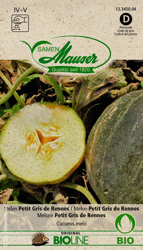 Melone Petit Gris de Rennes Gemüsesamen Samen Mauser 650245600000 Bild Nr. 1
