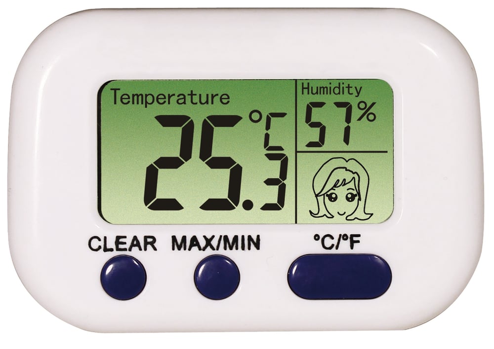 CLIMATE Digitales Thermo- und Hygrometer Thermo-/Hygrometer Unitec 602779500000 Bild Nr. 1