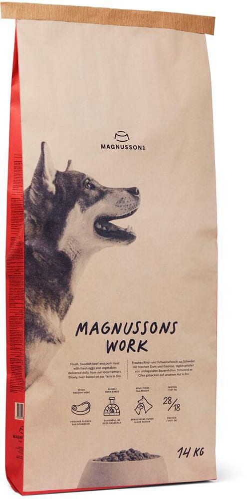 Magnusson M&B Work 14 kg chiens adultes, activité accrue Aliments secs Magnusson 669700101077 Photo no. 1