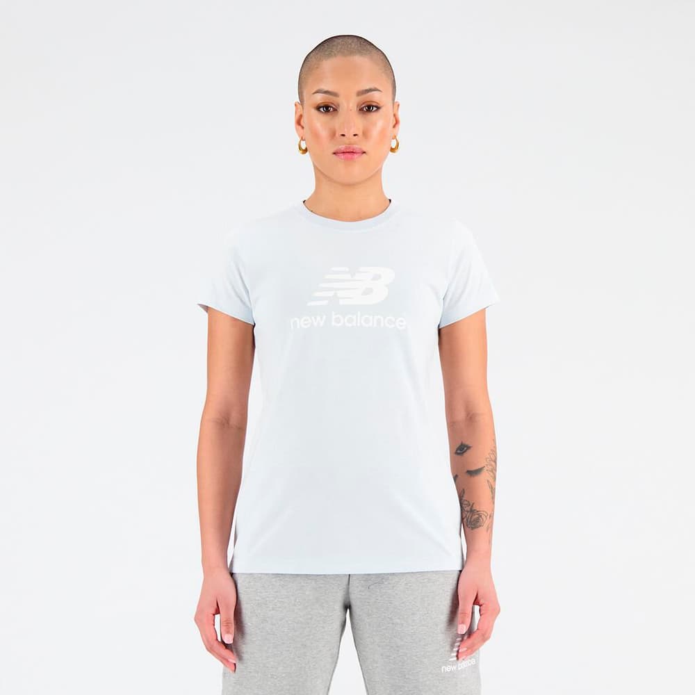 W Essentials Stacked Logo T-Shirt T-shirt New Balance 469544300348 Taille S Couleur bleu pétrole Photo no. 1