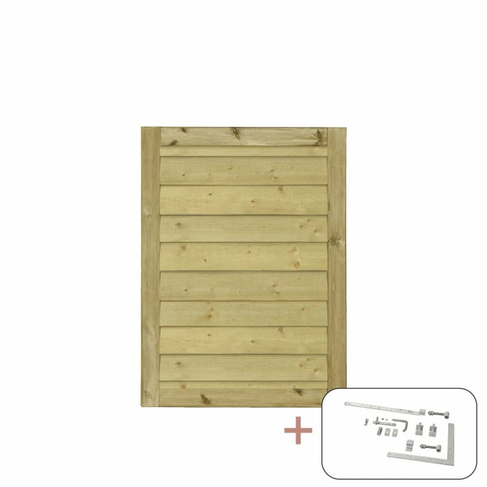 Porta singola Klink incl. ferramenta 100x125 cm f. arresto a destra/sinistra Cancello PLUS 669700107272 N. figura 1