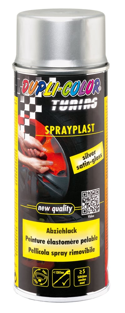 Sprayplast silver 400 ml Spray per cerchioni Dupli-Color 620836400000 N. figura 1